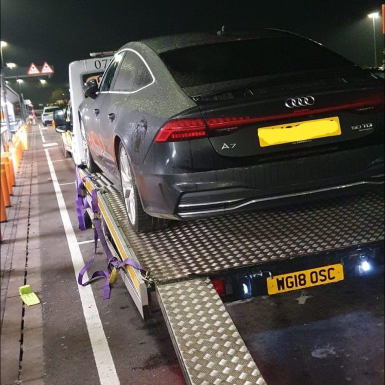 Car recovery at stansted airport